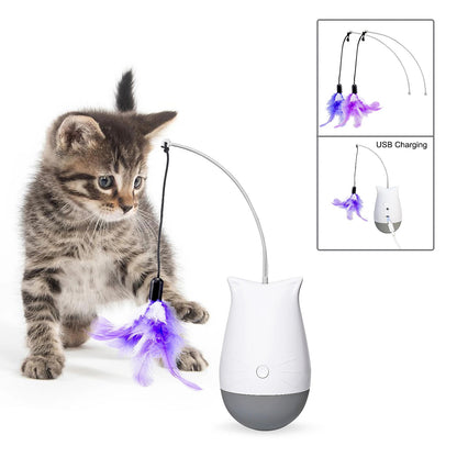 Cloudy Paws™ Interactive Feather Toy for Cats