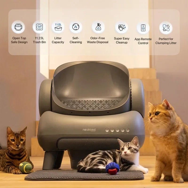 Cloudy Paws™ Self-Cleaning Cat Litter Box