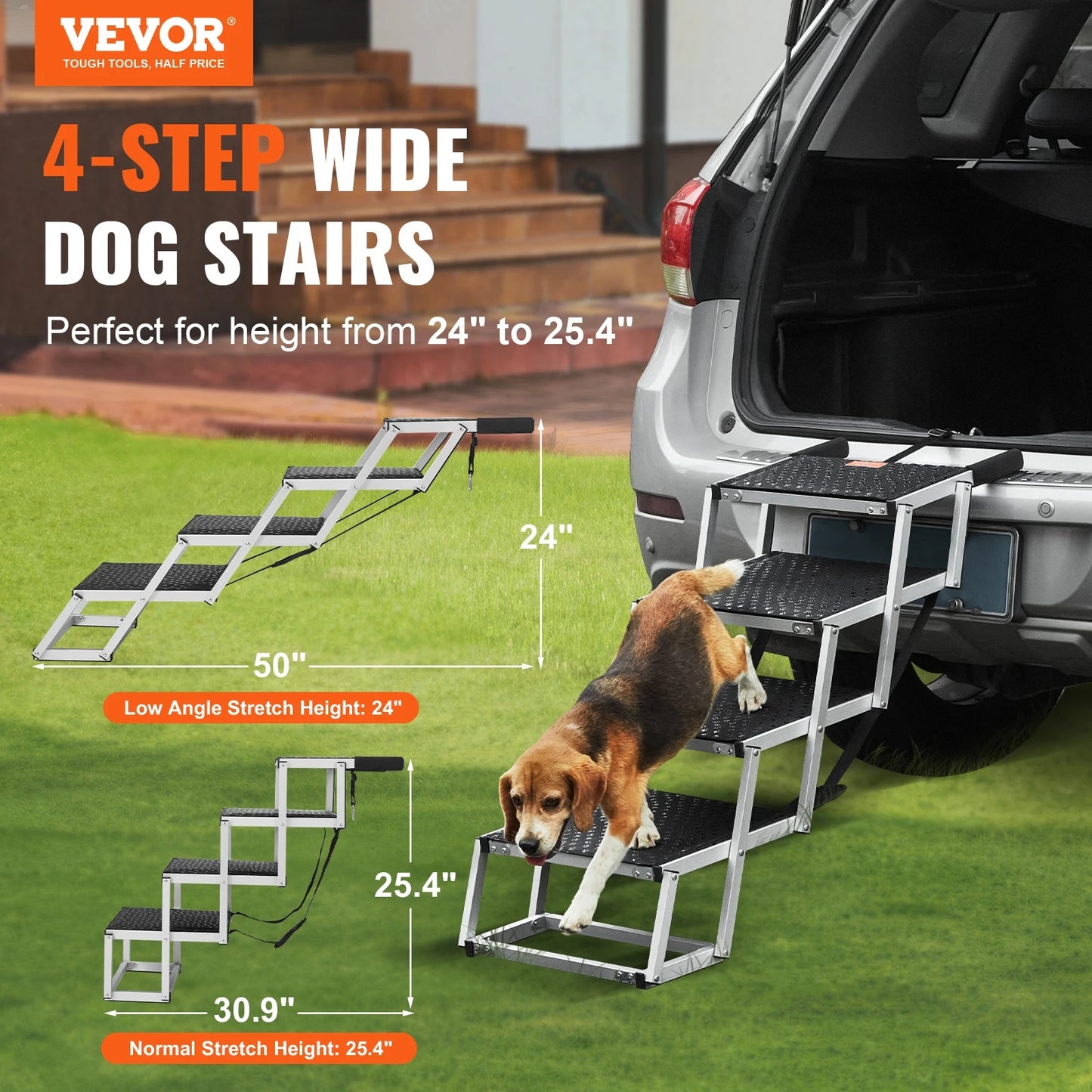 Cloudy Paws™ Dog Stairs for Cars