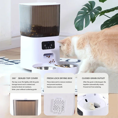 Cloudy Paws™ Automatic Cat Feeder With Camera