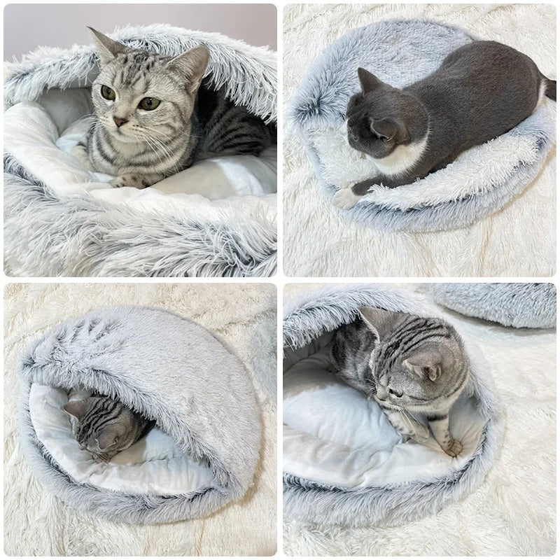 Cloudy Paws™ Cat Cave Bed