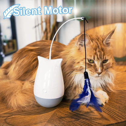 Cloudy Paws™ Interactive Feather Toy for Cats