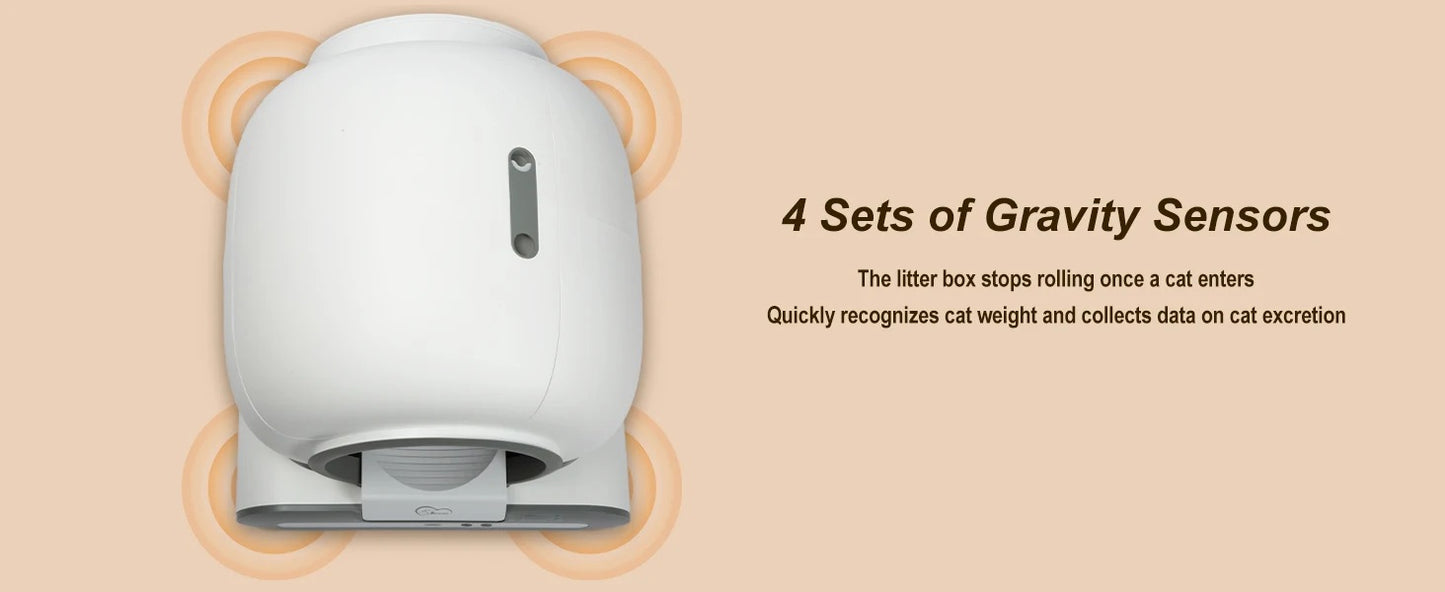 Cloudy Paws™ Automatic Self-Cleaning Cat Litter Box