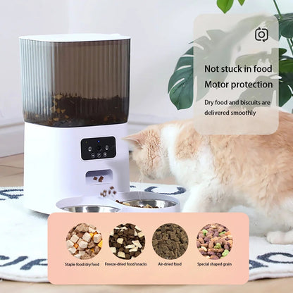 Cloudy Paws™ Automatic Cat Feeder With Camera